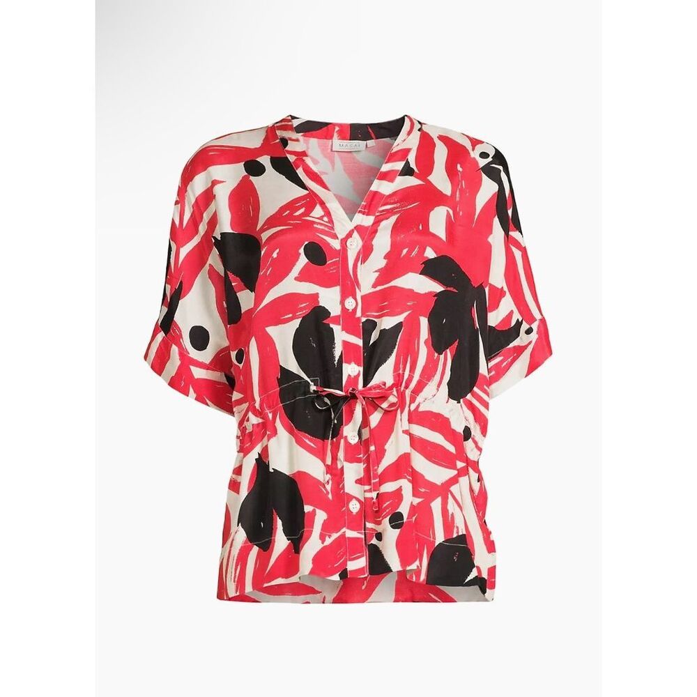 New Masai Copenhagen Floral  Shop Sleeve Sz XL
